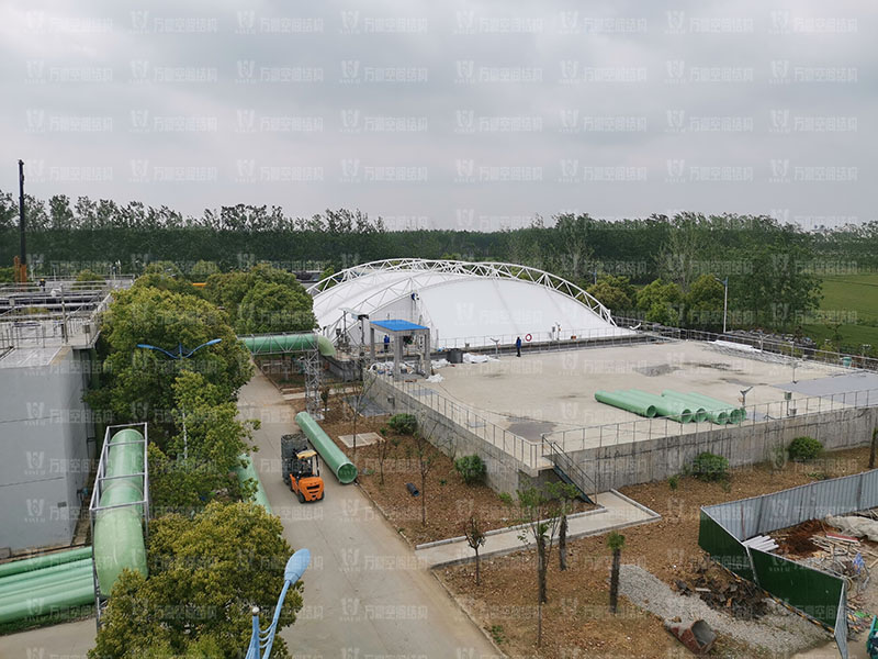 淮安鹽化新材料產(chǎn)業(yè)園區(qū)污水處理廠膜結(jié)構(gòu)項(xiàng)目竣工 淮安鹽化新材料產(chǎn)業(yè)園區(qū)污水處理廠膜結(jié)構(gòu)項(xiàng)目竣工