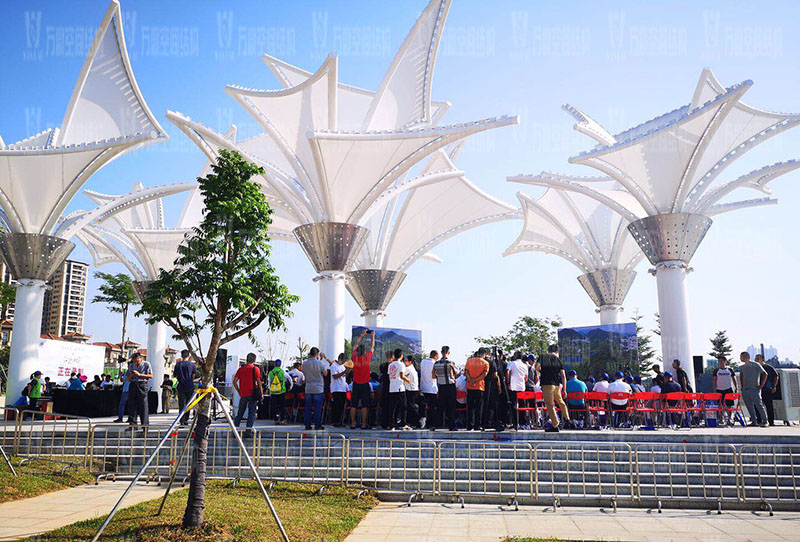 PTFE膜結構膜材具備哪些特點？PTFE膜結構膜材為什么能成為膜結構領域主流材料？