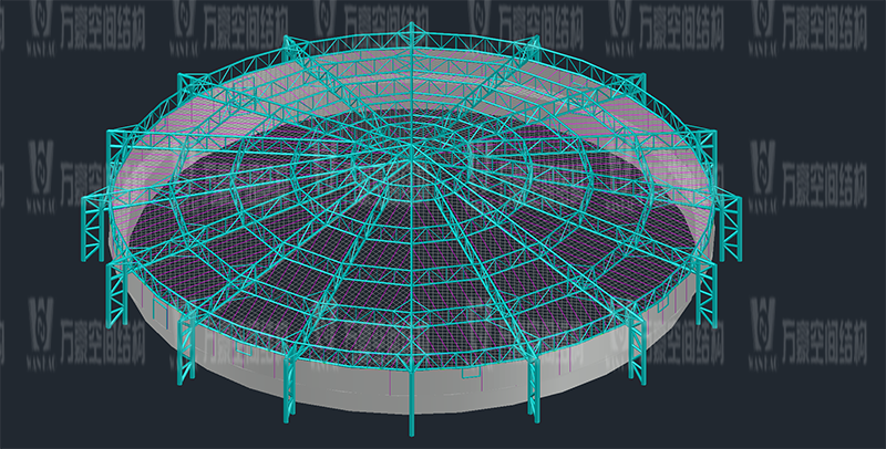 格爾木工業園昆侖工業區工業污水廠污水池保溫膜結構工程