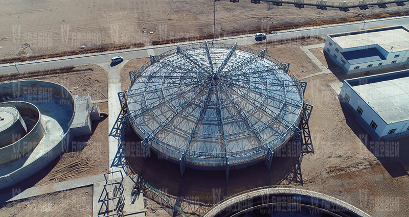 格爾木工業園昆侖工業區工業污水廠污水池保溫膜結構工程