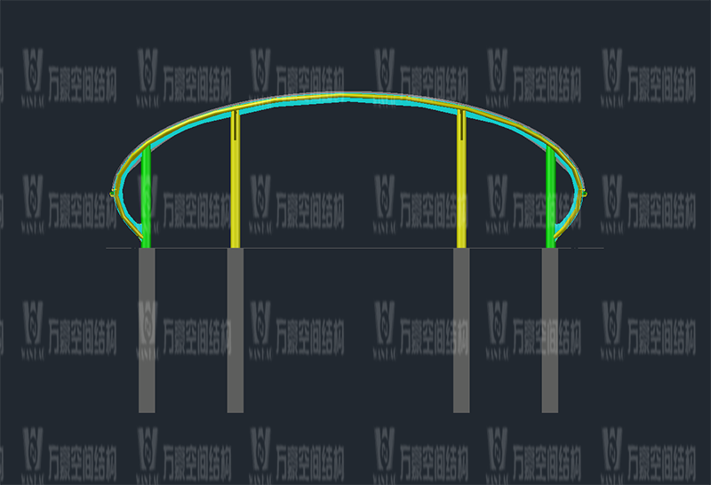 清遠磁懸浮項目蓮湖車站鋼膜結(jié)構(gòu)工程
