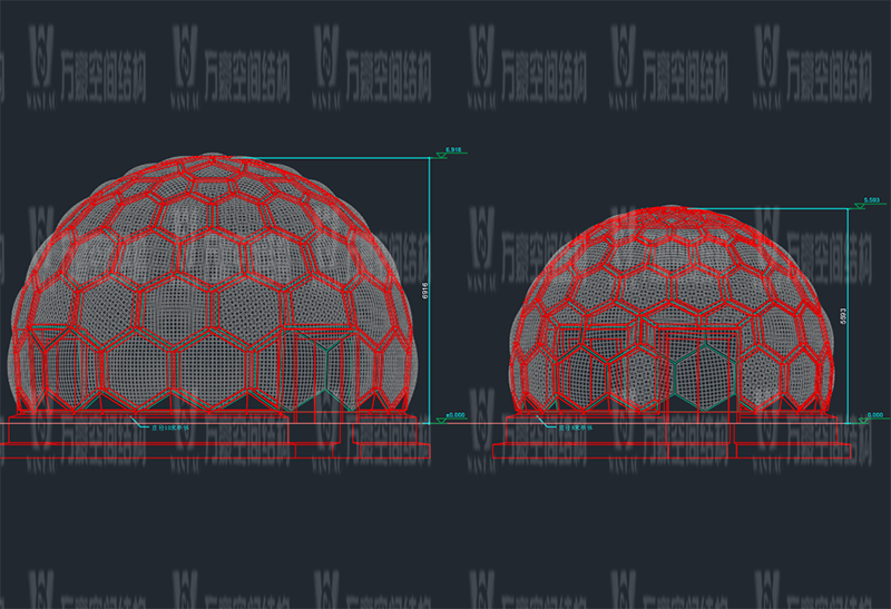 無線創智城市功能空間業態優化五星集市鋼膜結構工程