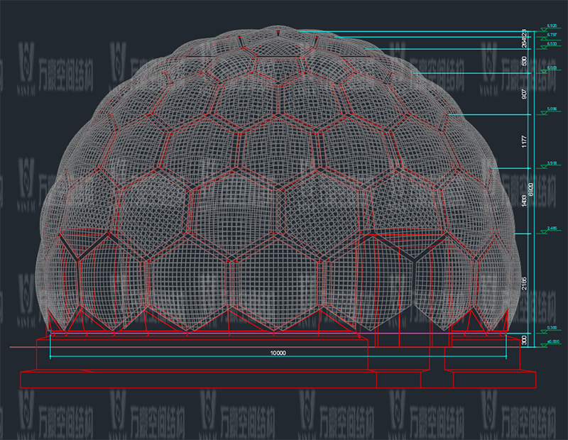 無線創智城市功能空間業態優化五星集市鋼膜結構工程