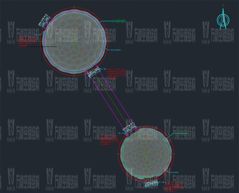 無(wú)線創(chuàng)智城市功能空間業(yè)態(tài)優(yōu)化五星集市鋼膜結(jié)構(gòu)工程完工