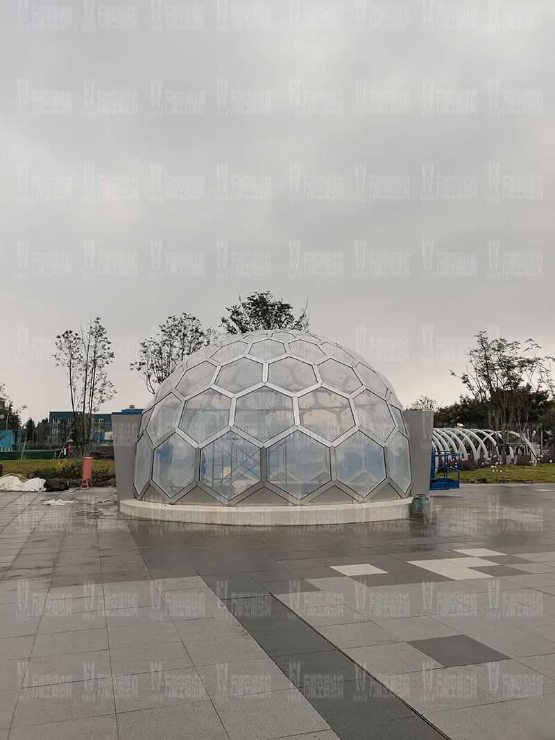 無線創智城市功能空間業態優化五星集市鋼膜結構工程