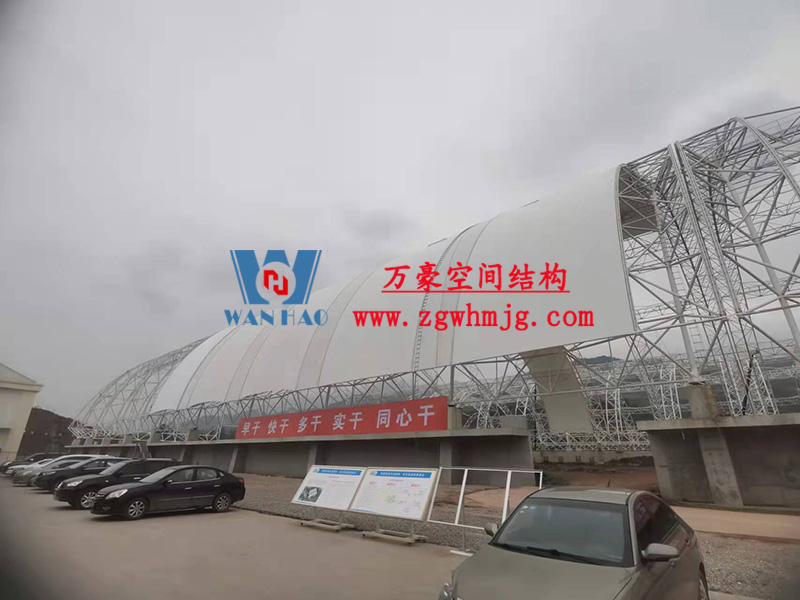 四川高興煤炭儲備基地建設(shè)項(xiàng)目膜結(jié)構(gòu)安裝中 四川高興煤炭儲備基地建設(shè)項(xiàng)目膜結(jié)構(gòu)安裝中