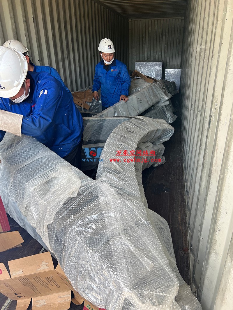 卡塔爾清真寺ETFE氣枕項(xiàng)目開始出貨