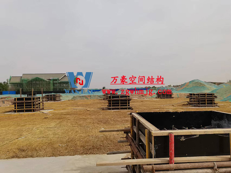 陜西定邊馬蓮灘沙漠公園鋼膜結構工程