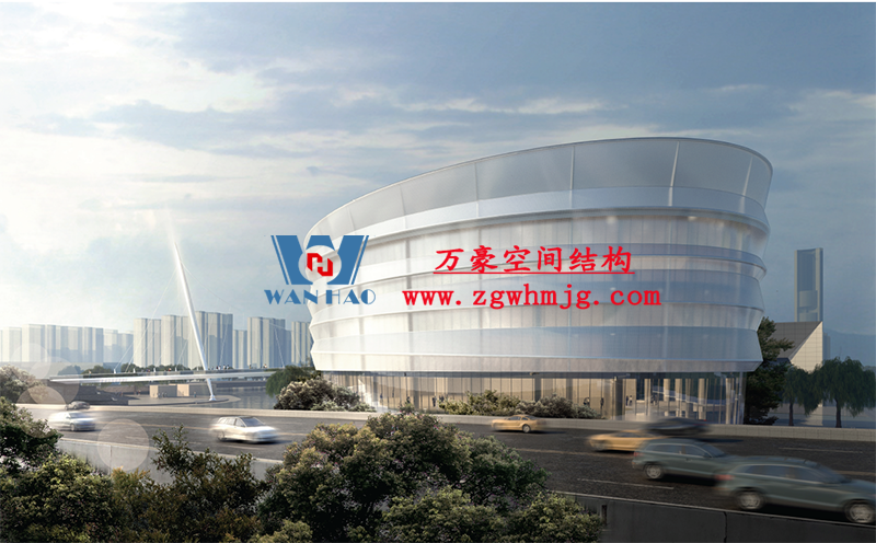 紹興國際會(huì)展中心PTFE網(wǎng)格織物幕墻項(xiàng)目 紹興國際會(huì)展中心PTFE網(wǎng)格織物幕墻項(xiàng)目