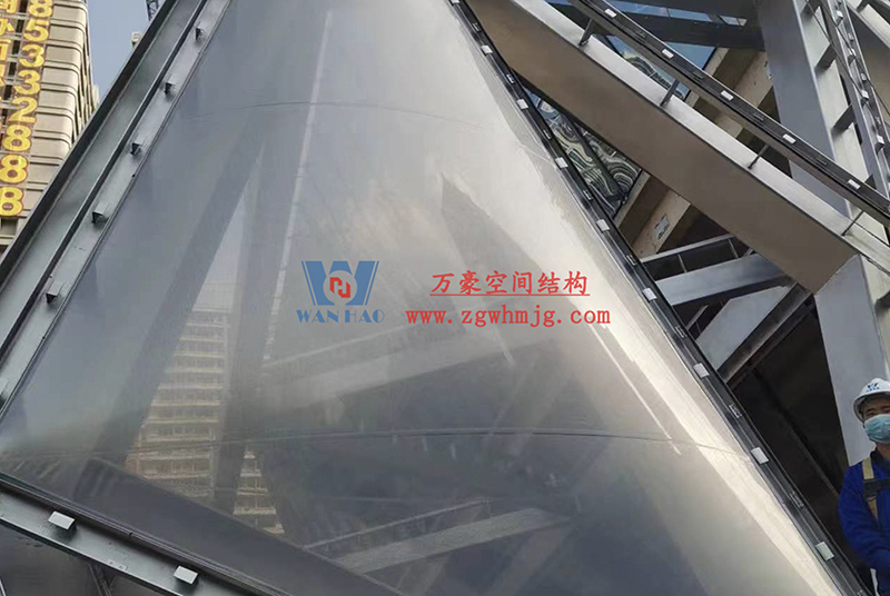 成都中建錦源匯膜結構工程項目現場施工進展