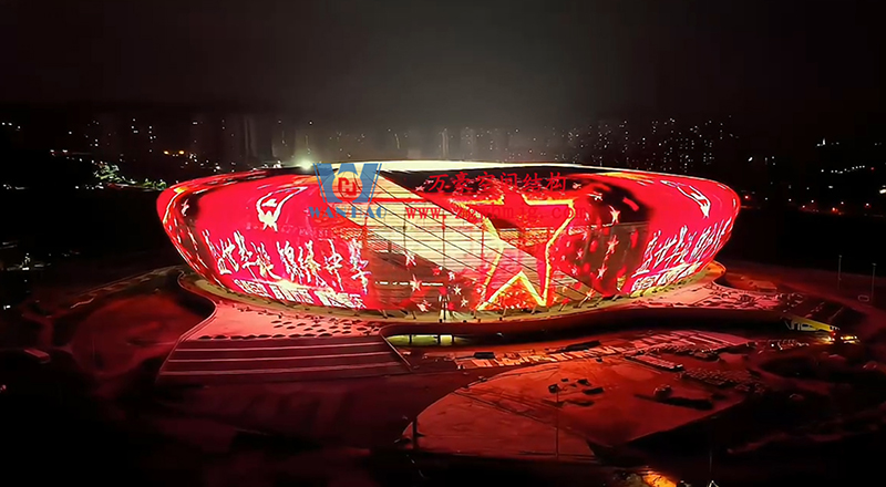 ETFE膜結構的光線控制 ETFE膜結構的光線控制