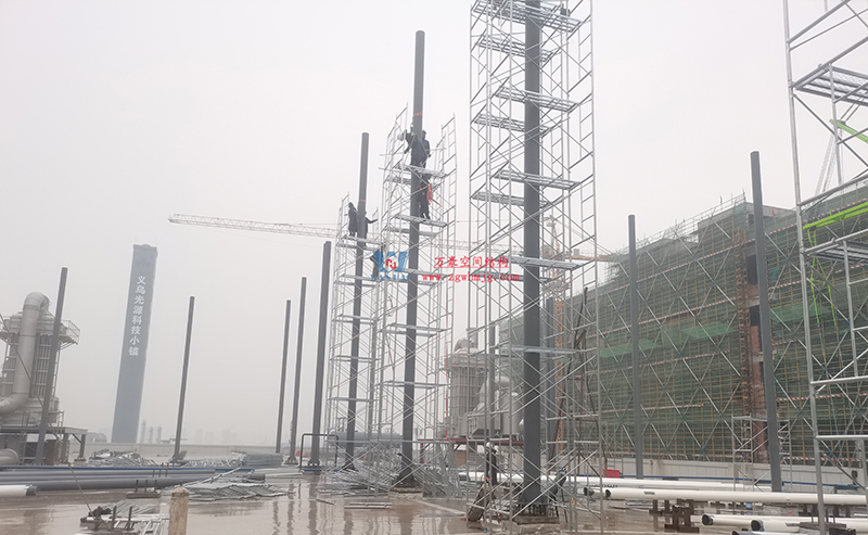 浙江真愛(ài)毯業(yè)科技有限公司廠房三屋面膜結(jié)構(gòu)工程最新進(jìn)度