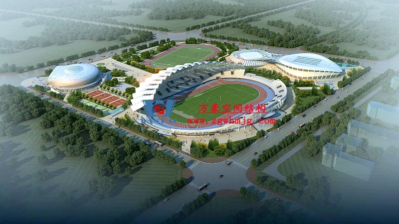 張掖奧體中心建設項目（EPC）總承包體育場PTFE膜結構專業分包工程