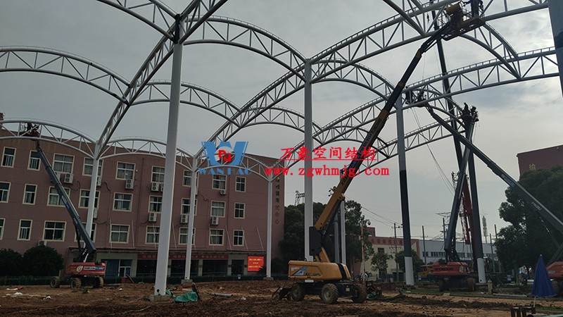 國網江西省電力有限公司培訓中心實訓基地改造膜結構項目最新施工進度 國網江西省電力有限公司培訓中心實訓基地改造膜結構項目最新施工進度