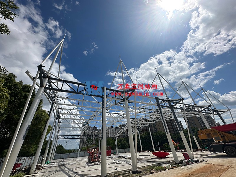 溫州惠民路西側綠地球場鋼結構