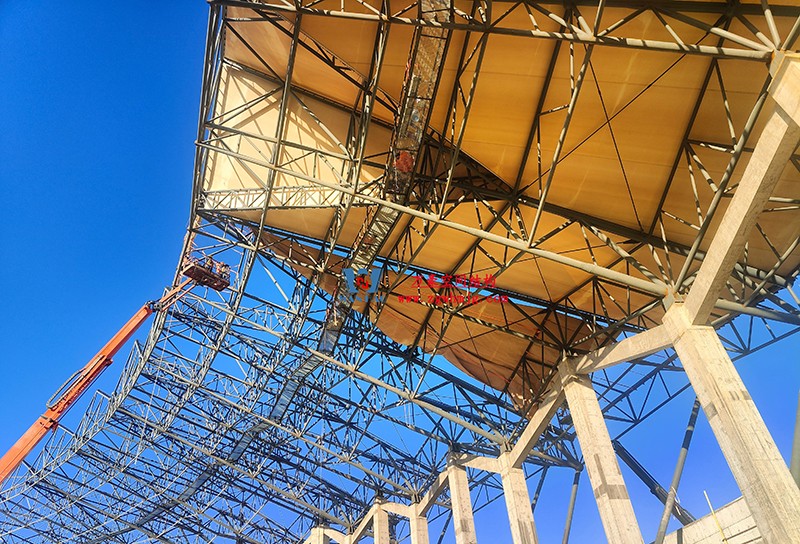 張掖奧體中心建設項目（EPC）總承包體育場PTFE膜結構專業分包工程