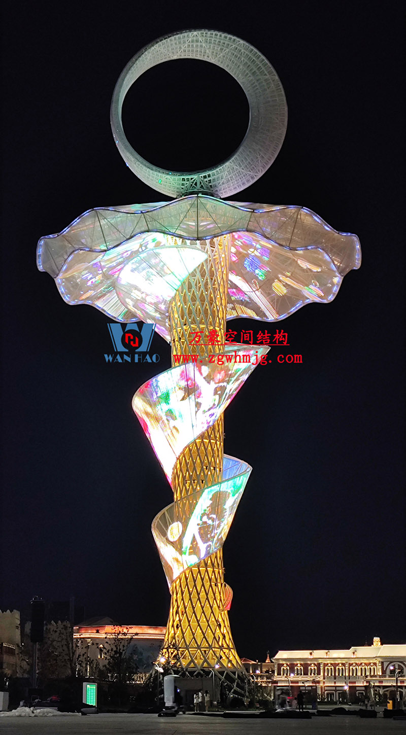 西安絲路塔ETFE膜結構項目順利完工