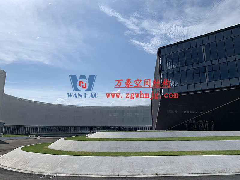 寧波益富樂公司新廠房外立面PTFE網格膜結構工程 寧波益富樂公司新廠房外立面PTFE網格膜結構工程