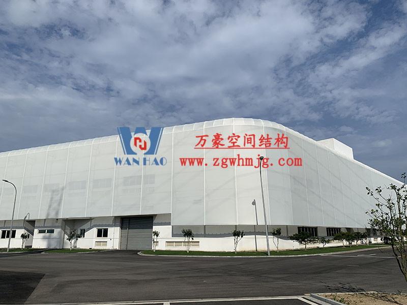 寧波益富樂公司新廠房外立面PTFE網格膜結構工程 寧波益富樂公司新廠房外立面PTFE網格膜結構工程