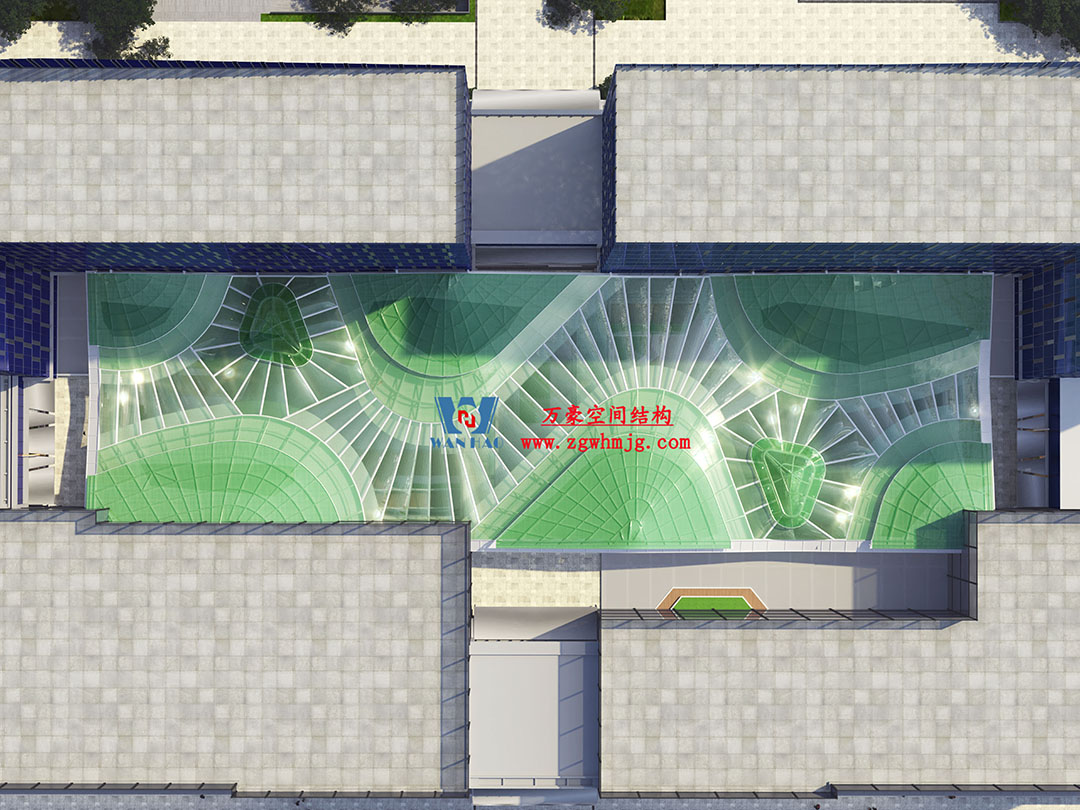 案例欣賞/復雜鋼膜結構建筑/杭州博多森谷ETFE氣枕連廊天幕項目 案例欣賞/復雜鋼膜結構建筑/杭州博多森谷ETFE氣枕連廊天幕項目
