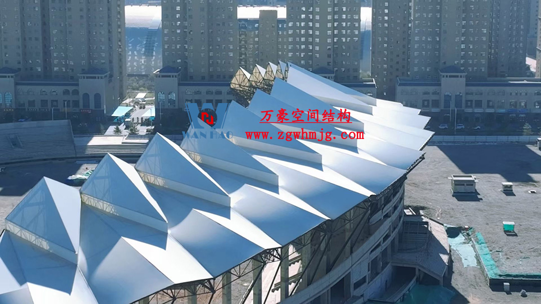 張掖奧體中心建設項目（EPC）總承包體育場PTFE膜結構專業分包工程