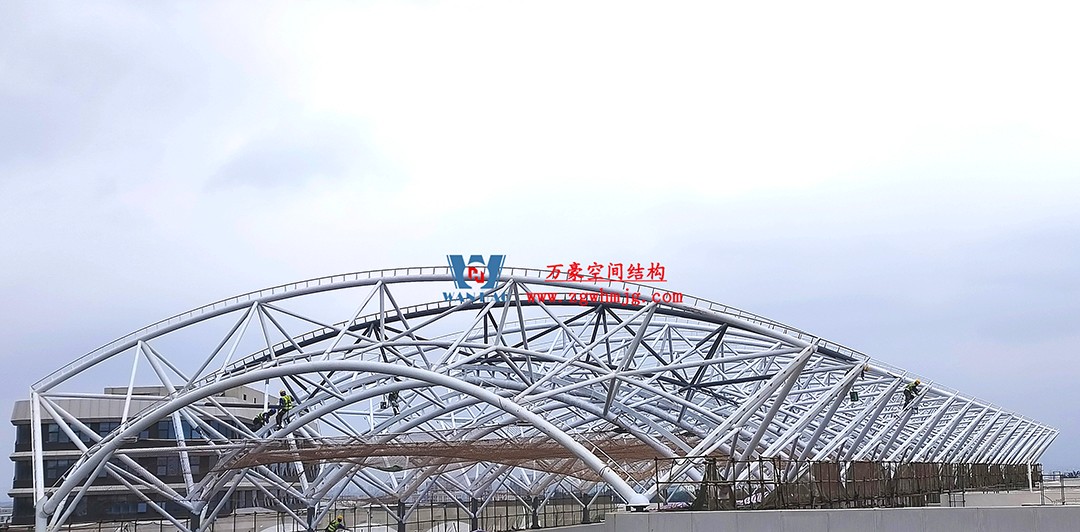 工程進(jìn)度全速推進(jìn),PTFE膜材張拉在即! 工程進(jìn)度全速推進(jìn),PTFE膜材張拉在即!