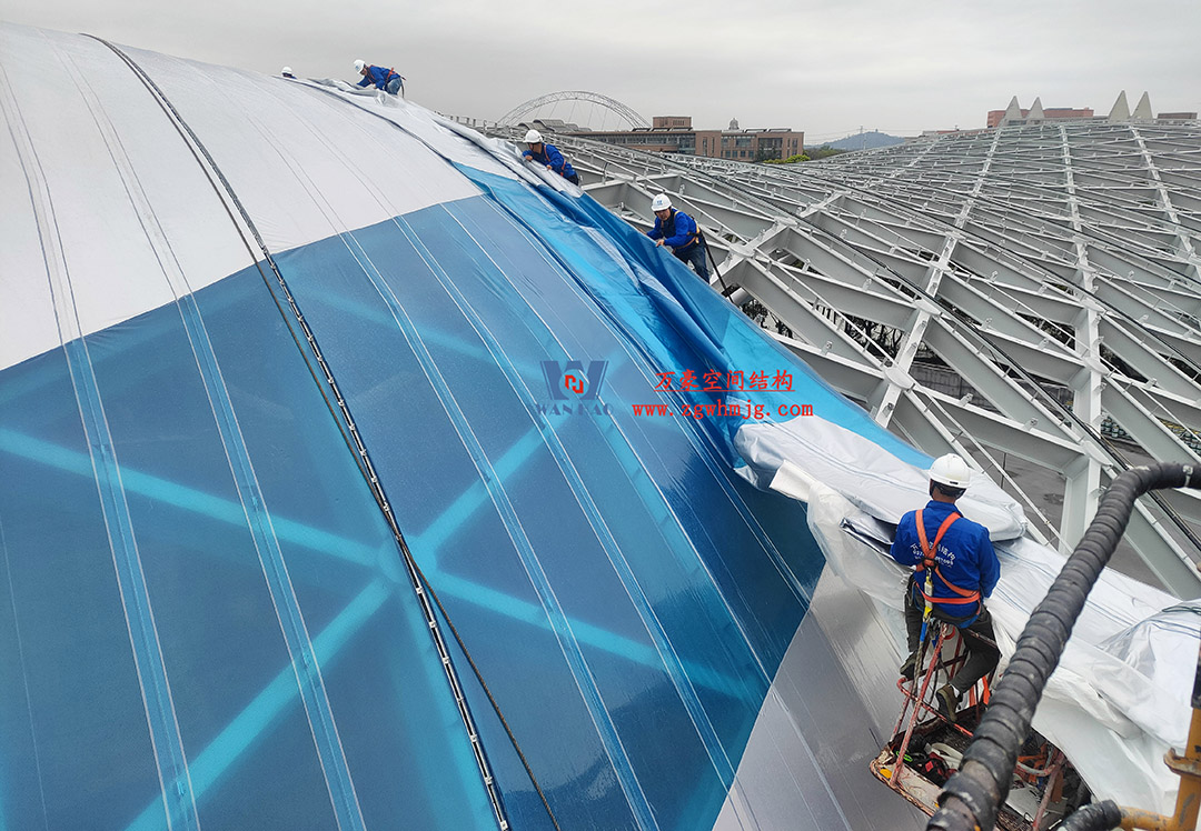 上海工程技術大學松江校區風雨操場ETFE膜結構項目 上海工程技術大學松江校區風雨操場ETFE膜結構項目