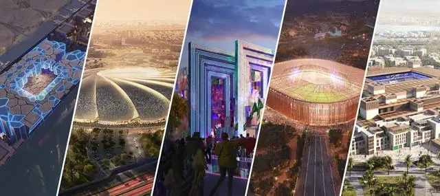 沙特公布2034年世界杯的15個場館設計,預計耗資數千億美元 沙特公布2034年世界杯的15個場館設計,預計耗資數千億美元