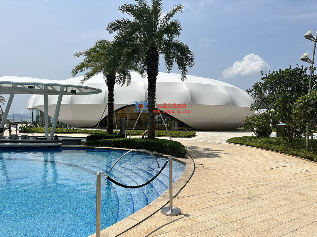 京基大梅沙酒店多功能活動廳鋼膜結構項目 京基大梅沙酒店多功能活動廳鋼膜結構項目