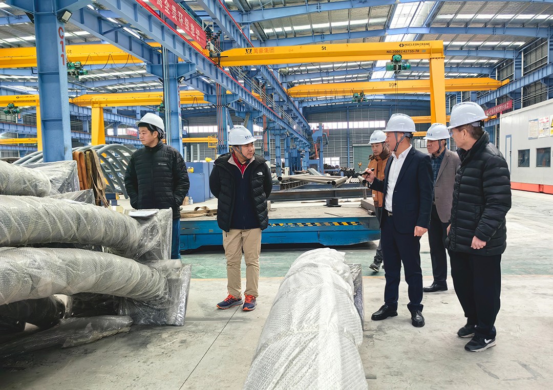 中國鋼結(jié)構(gòu)協(xié)會空間結(jié)構(gòu)分會領(lǐng)導(dǎo)專家一行蒞臨萬豪考察指導(dǎo)工作 中國鋼結(jié)構(gòu)協(xié)會空間結(jié)構(gòu)分會領(lǐng)導(dǎo)專家一行蒞臨萬豪考察指導(dǎo)工作