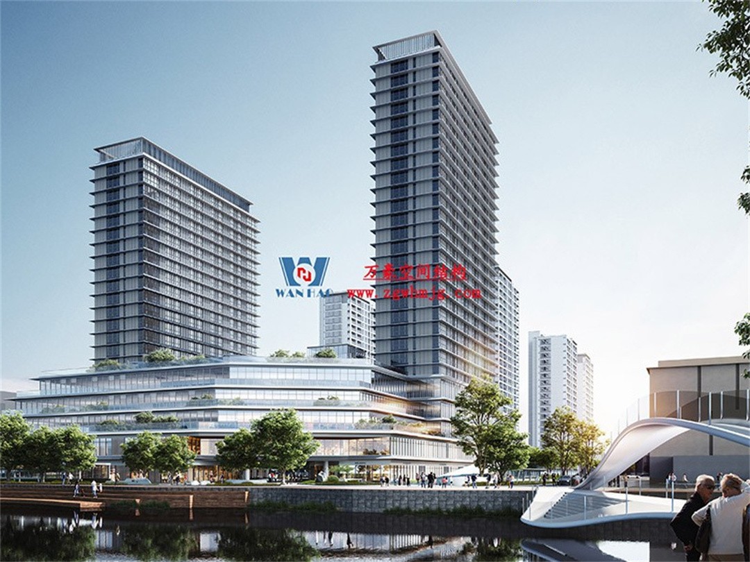 安吉縣昌碩小區地塊房產開發項目鋼結構天幕