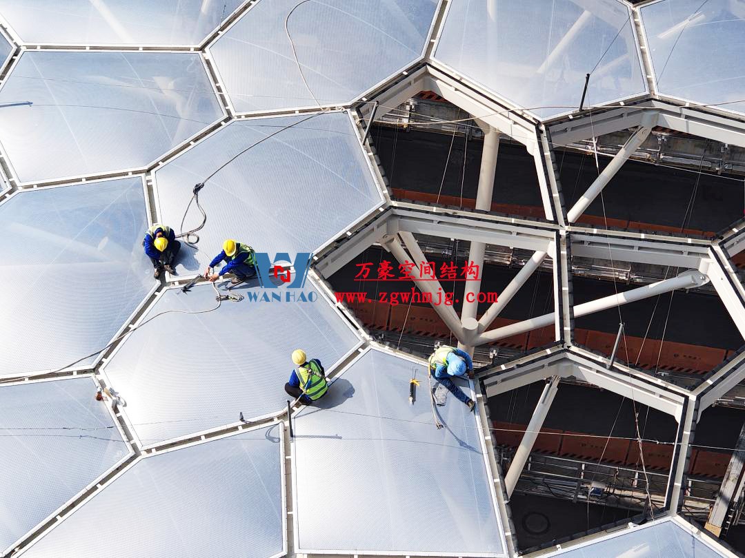 安吉縣昌碩小區地塊房產開發項目鋼結構天幕