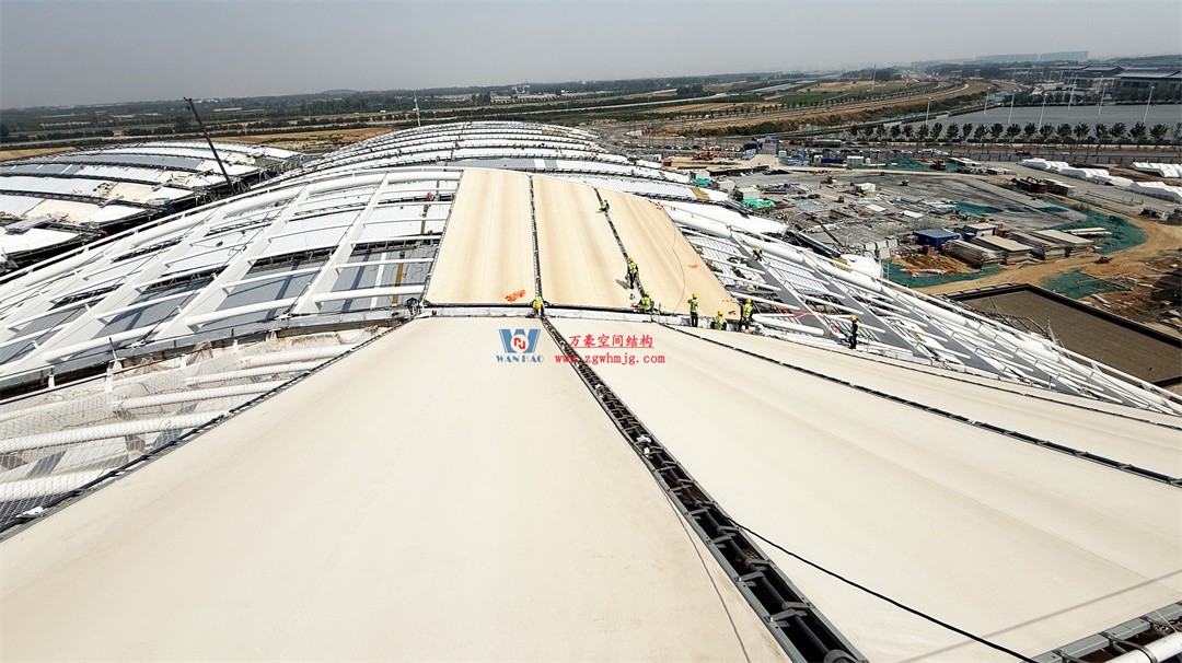 千帆競發勢如虹｜中原國際會展中心膜結構天幕攻堅實錄，擎起中原會展新地標！