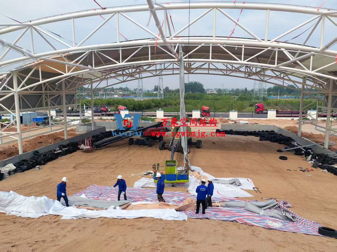 鄭州比亞迪沙坡PTFE膜結構工程