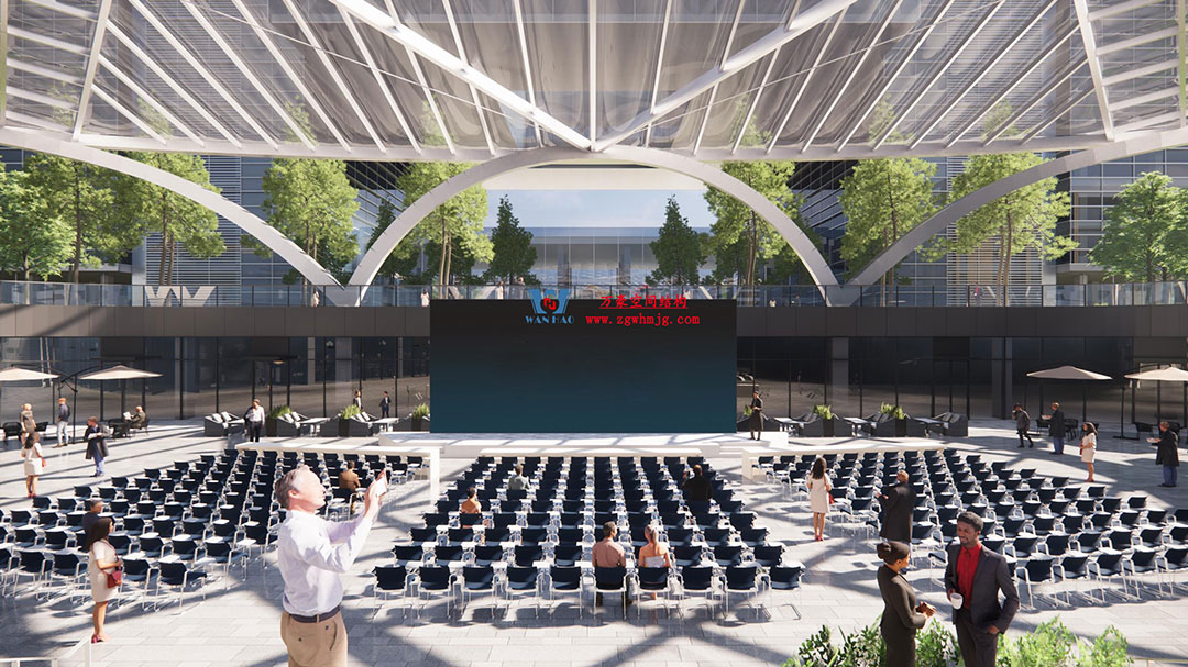 ETFE氣枕膜與雙曲面空間網(wǎng)殼結構結合是什么樣？一起來一睹真容