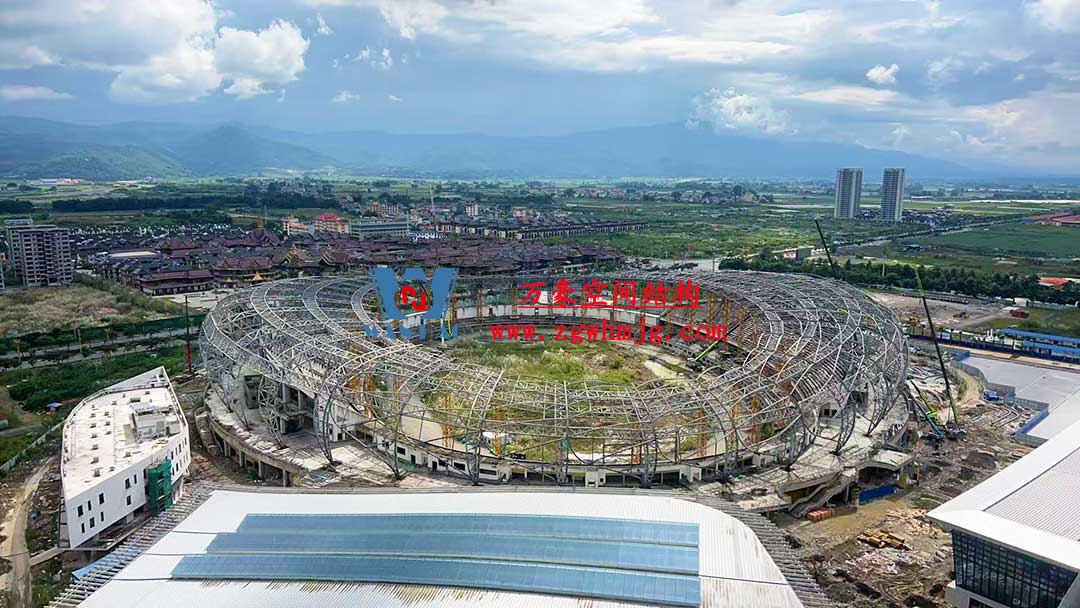 瑞麗國際文體中心建設項目體育場屋面膜結構工程