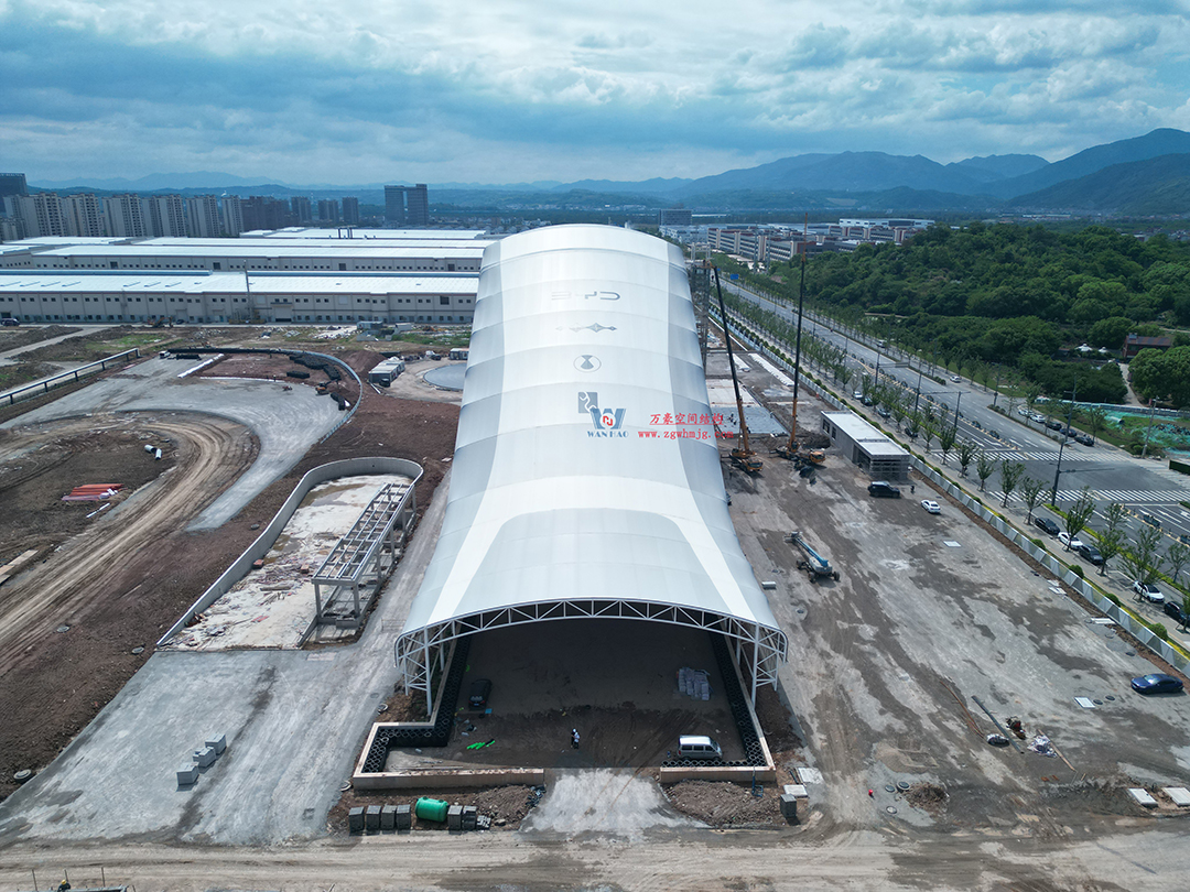 圓滿竣工|速覽!這個賽車場沙坡膜結構觀景棚順利完工 圓滿竣工|速覽!這個賽車場沙坡膜結構觀景棚順利完工