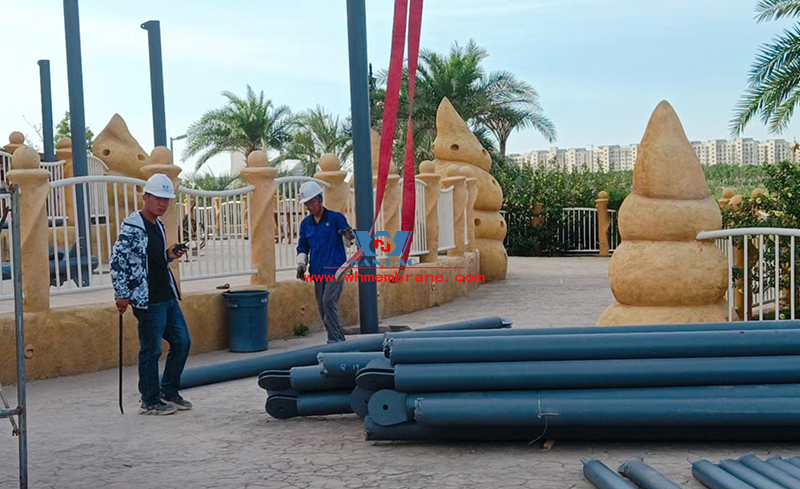 上海海昌海洋公園鋼膜結構工程開始施工