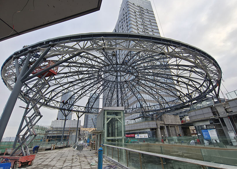 南充萬達商業街區蓋頂天幕空間鋼結構