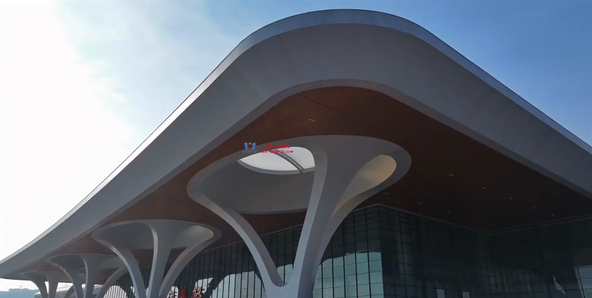 重慶東站|未來感爆棚的ETFE天幕