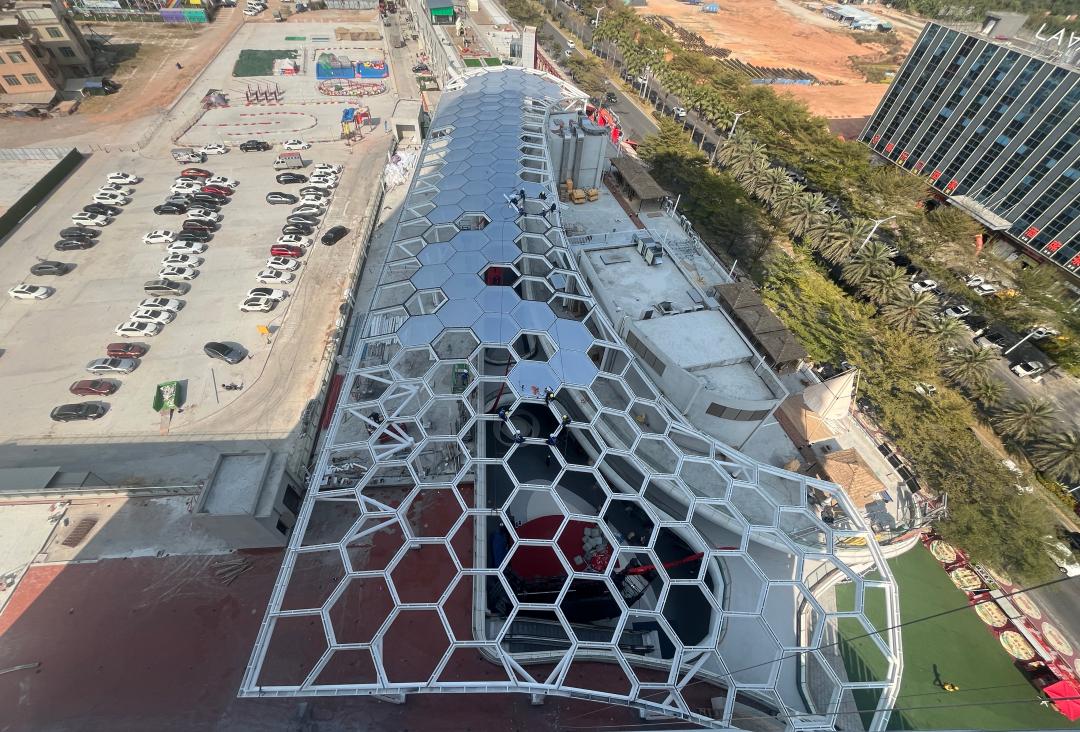 廣州茂名總匯天街商業街鋼結構工程