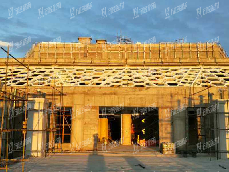 青海茶卡鹽湖天空之境集散中心鋼膜結構項目竣工