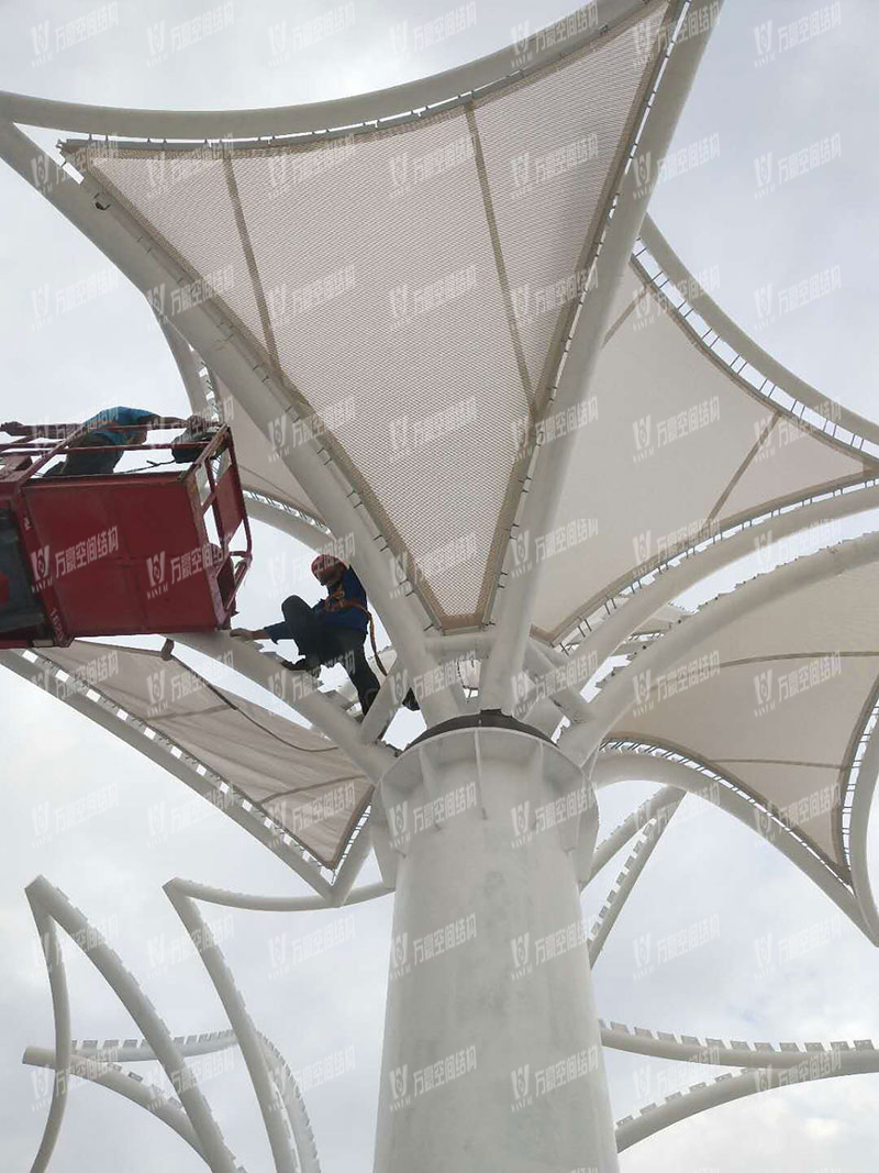 東莞市東江西岸PTFE網格覆膜結構項目