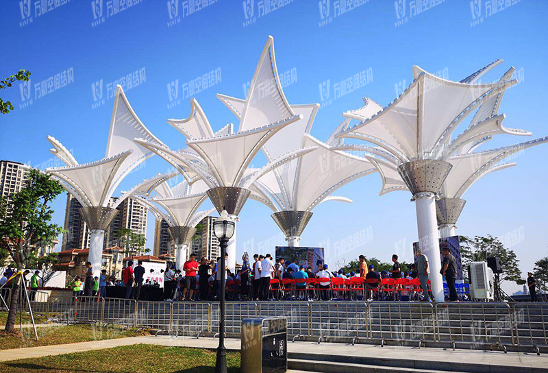 東莞市東江西岸PTFE網格覆膜結構項目