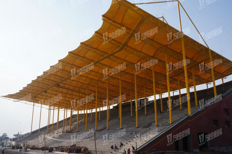 橫店圓明新園花仙湖看臺膜結構項目 橫店圓明新園花仙湖看臺膜結構項目